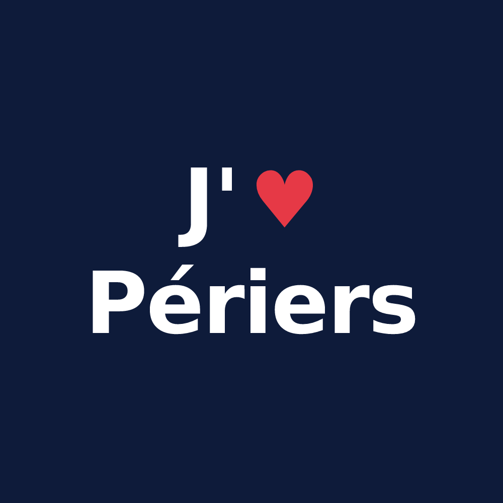 T-shirt personnalisé Périers — design J'aime Périers