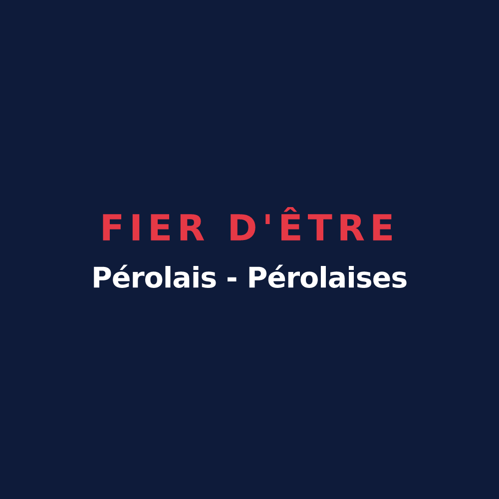 T-shirt « Fier d'être Pérolais - Pérolaises » — design pour Pérols-sur-Vézère