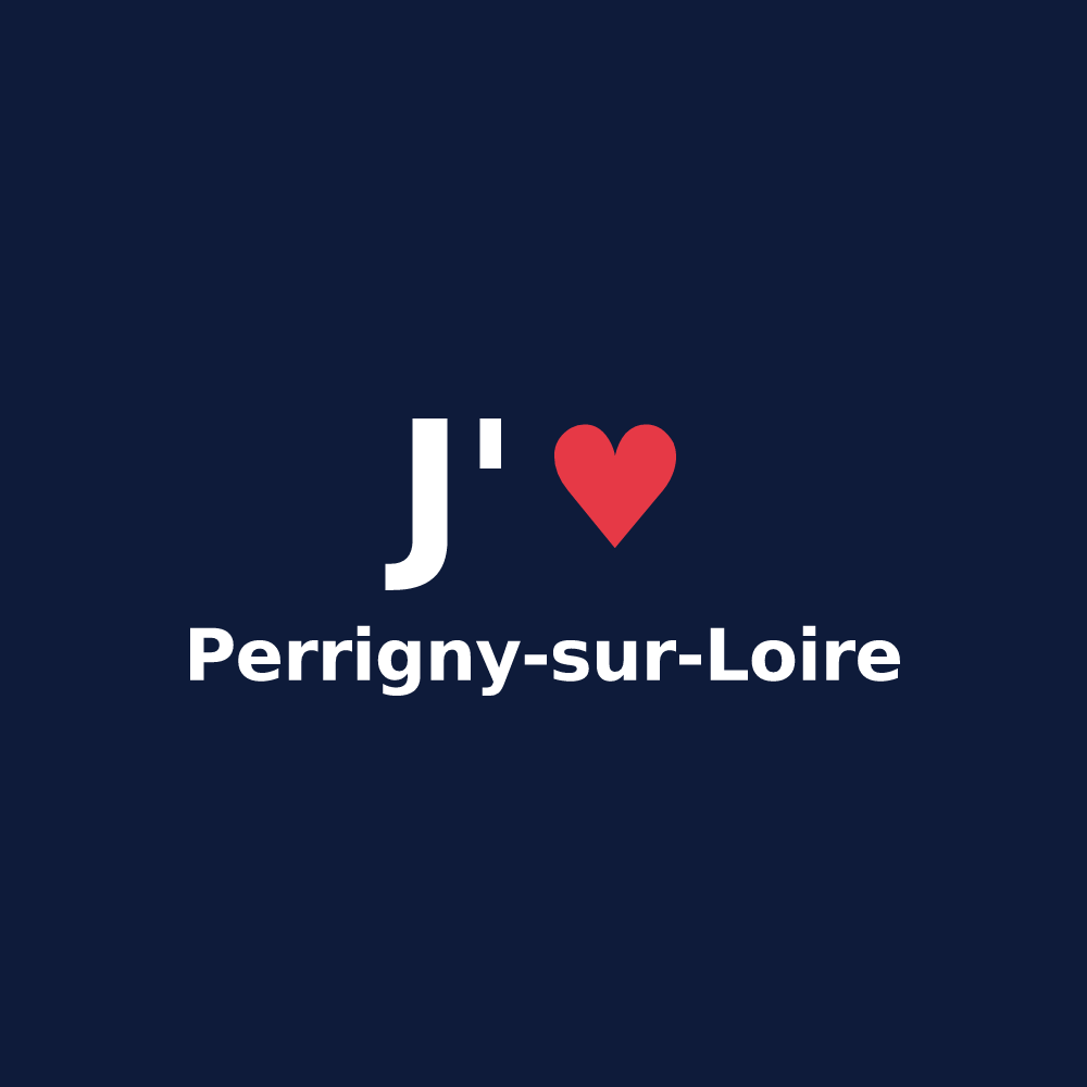 T-shirt personnalisé Perrigny-sur-Loire — design J'aime Perrigny-sur-Loire