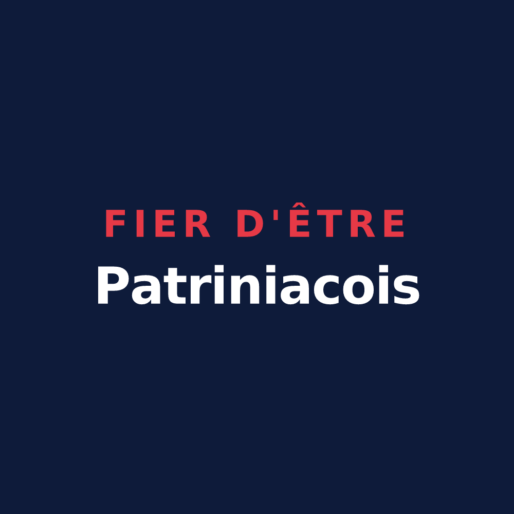T-shirt « Fier d'être Patriniacois » — design pour Perrigny-sur-Loire