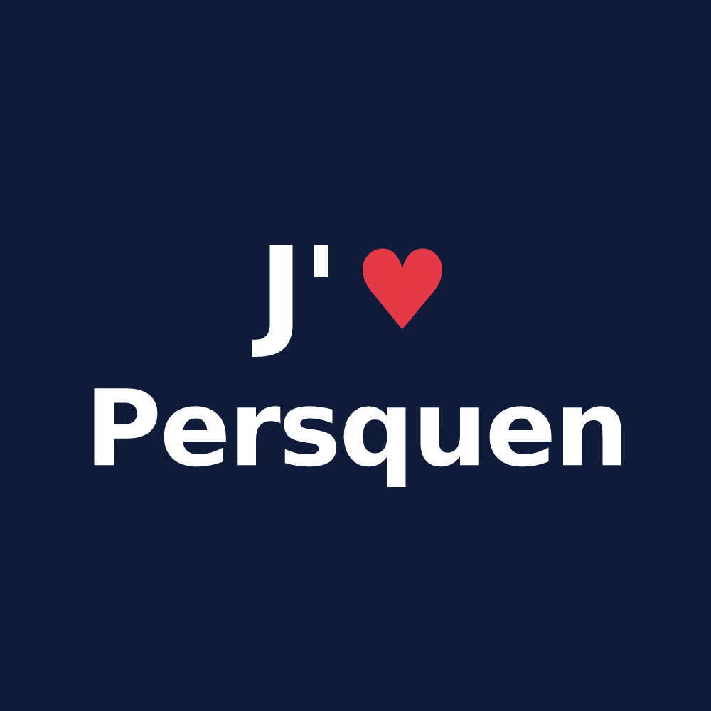 T-shirt personnalisé Persquen — design J'aime Persquen