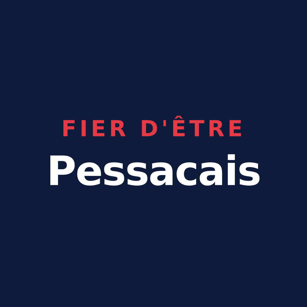 T-shirt « Fier d'être Pessacais » — design pour Pessac-sur-Dordogne