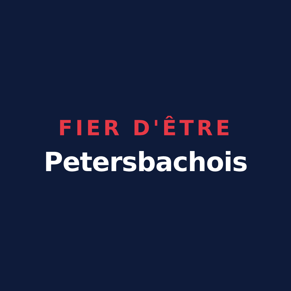 T-shirt « Fier d'être Petersbachois » — design pour Petersbach