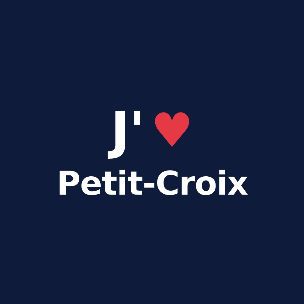 T-shirt personnalisé Petit-Croix — design J'aime Petit-Croix