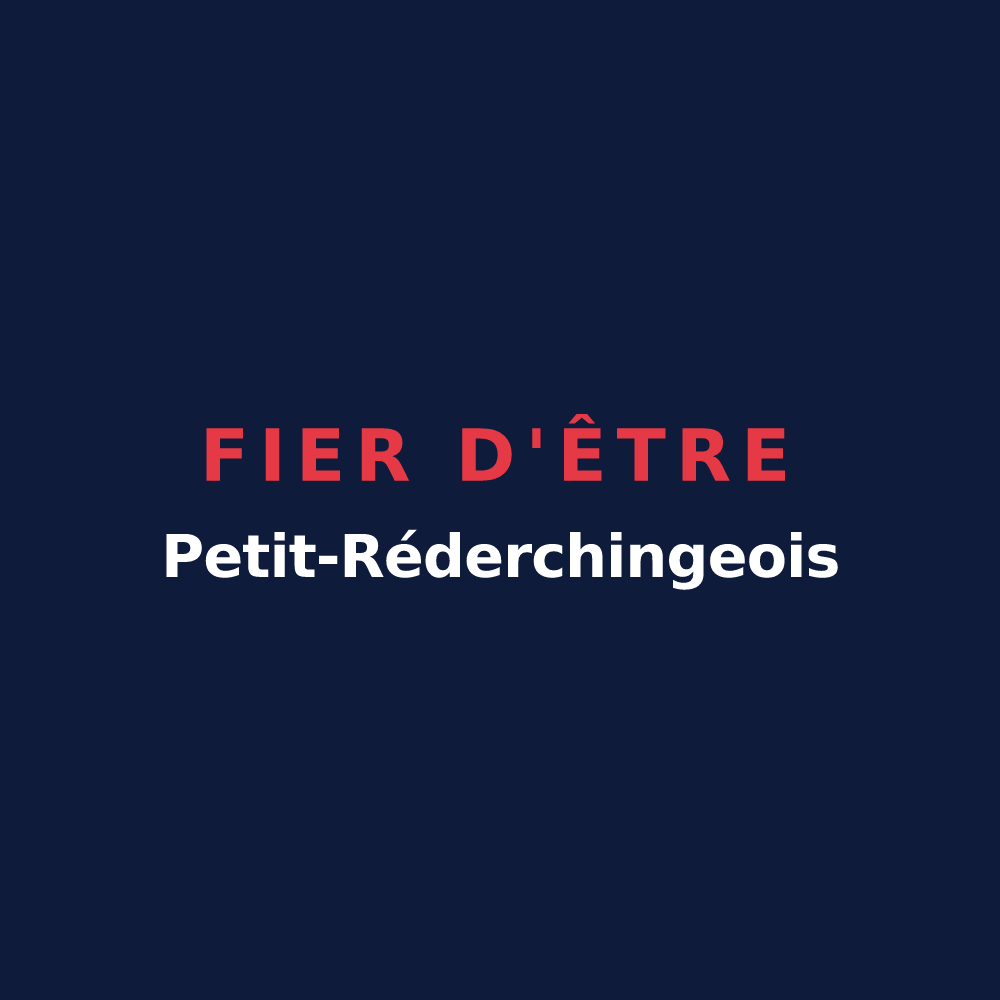 T-shirt « Fier d'être Petit-Réderchingeois » — design pour Petit-Réderching