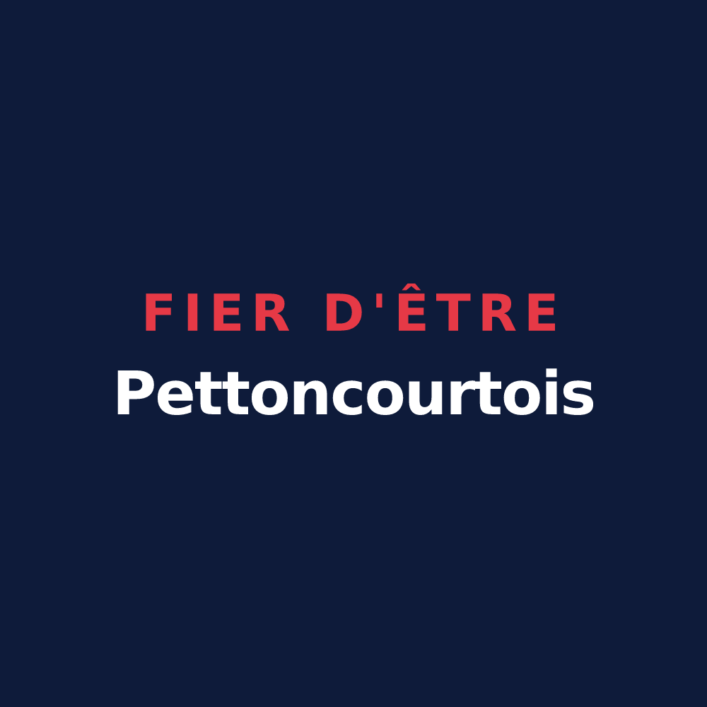 T-shirt « Fier d'être Pettoncourtois » — design pour Pettoncourt