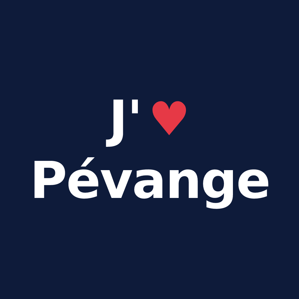 T-shirt personnalisé Pévange — design J'aime Pévange