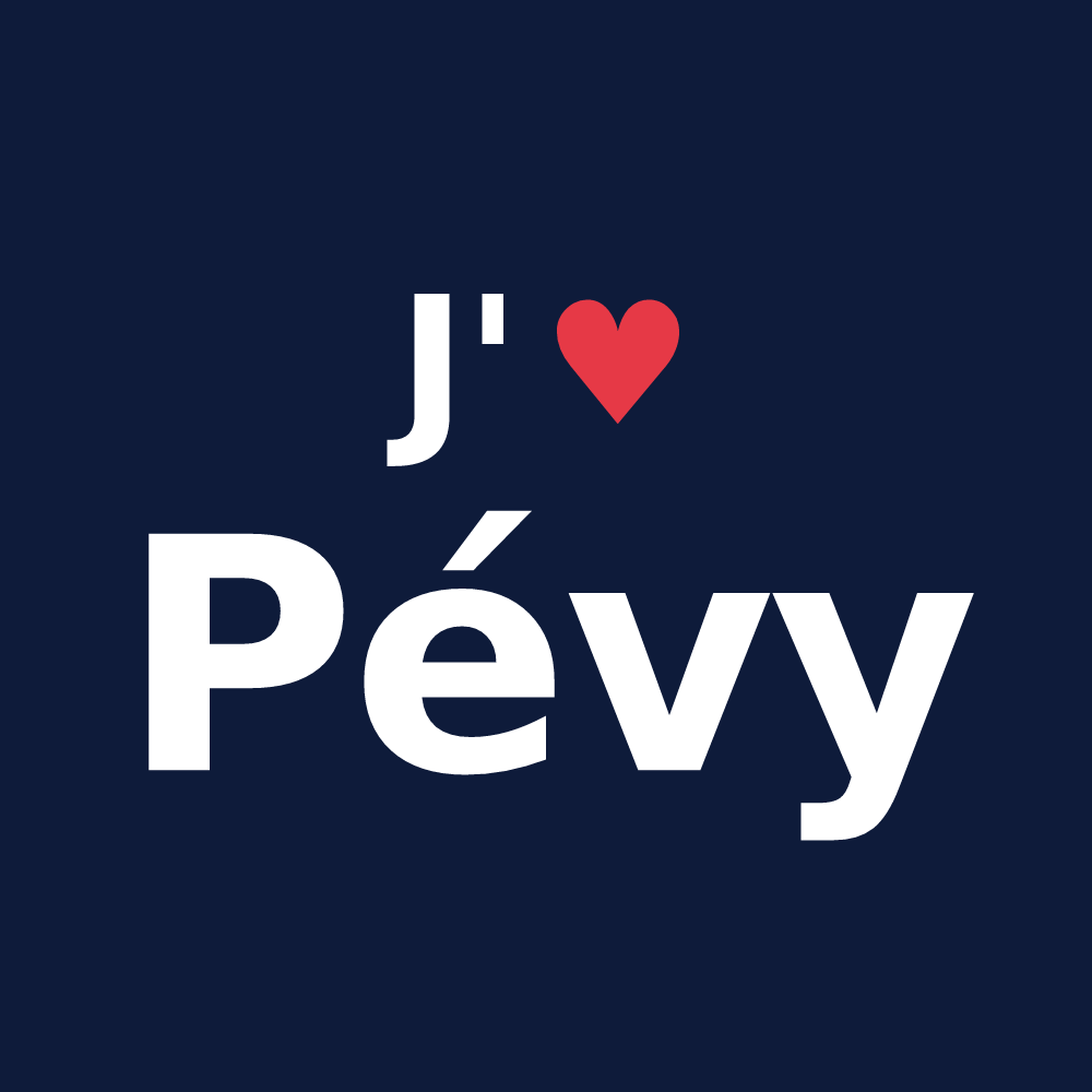 T-shirt personnalisé Pévy — design J'aime Pévy