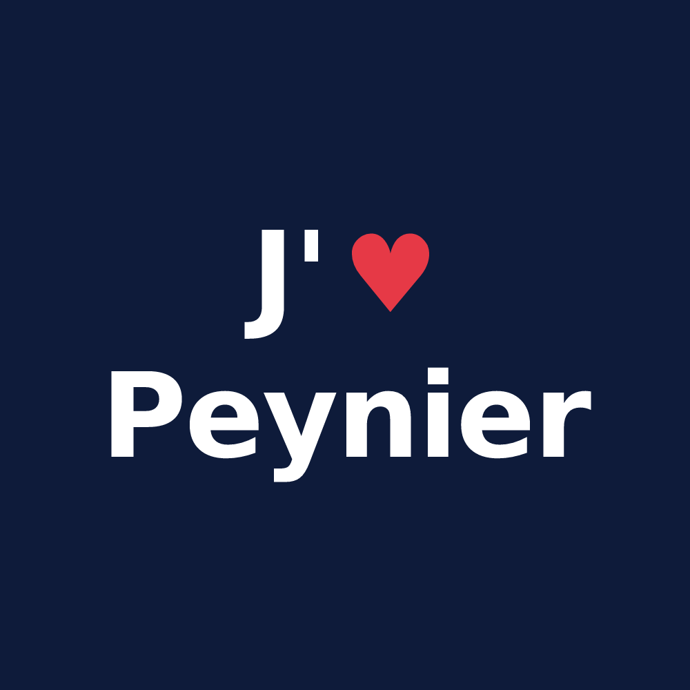 T-shirt personnalisé Peynier — design J'aime Peynier