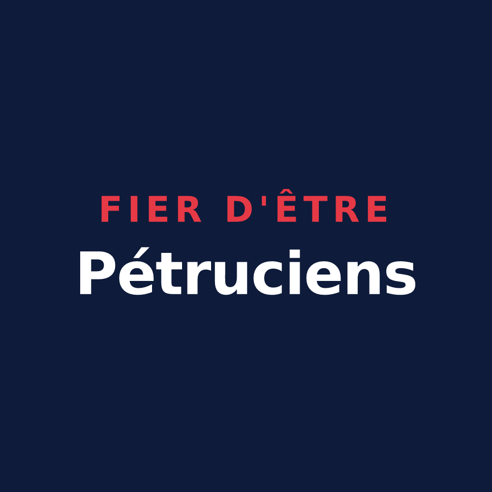 T-shirt « Fier d'être Pétruciens » — design pour Peyrusse-le-Roc