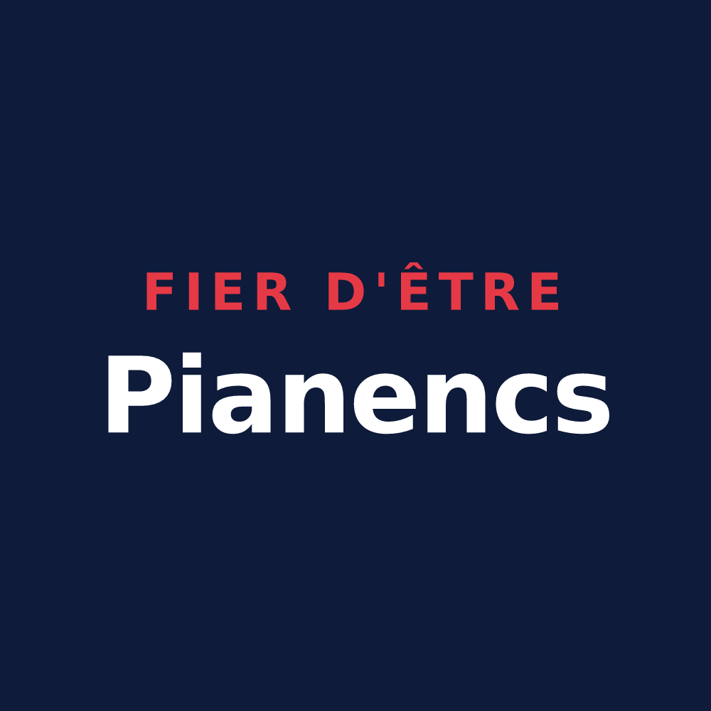 T-shirt « Fier d'être Pianencs » — design pour Pia