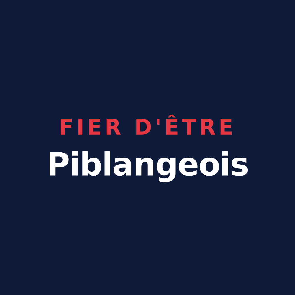 T-shirt « Fier d'être Piblangeois » — design pour Piblange