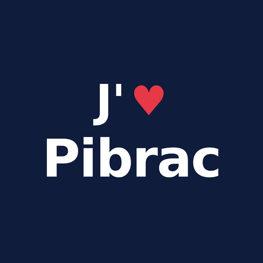 T-shirt personnalisé Pibrac — design J'aime Pibrac