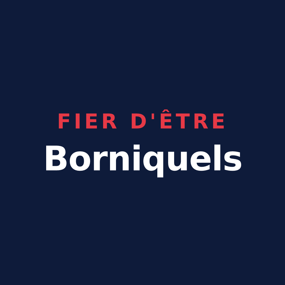 T-shirt « Fier d'être Borniquels » — design pour Pied-de-Borne