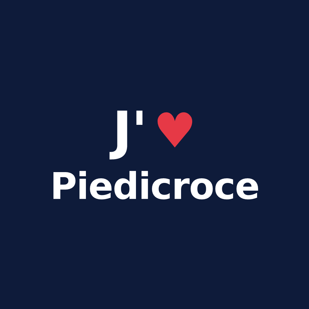 T-shirt personnalisé Piedicroce — design J'aime Piedicroce