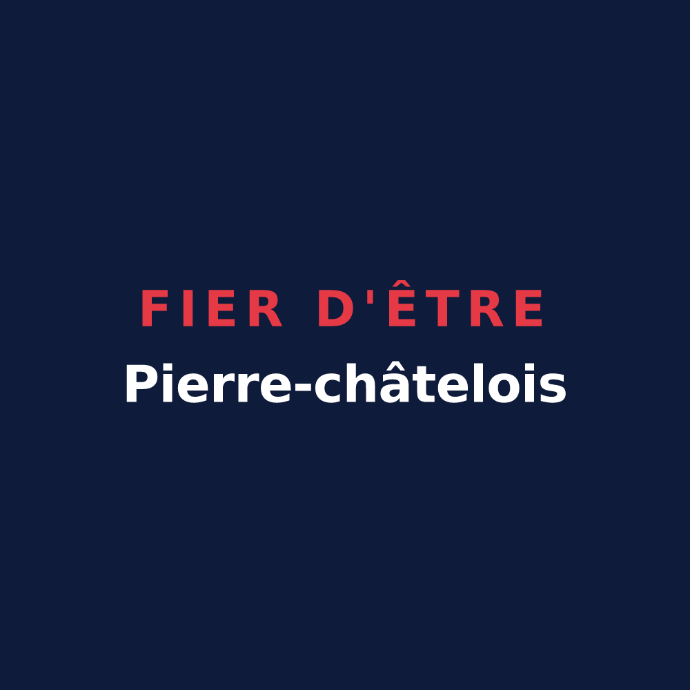 T-shirt « Fier d'être Pierre-châtelois » — design pour Pierre-Châtel