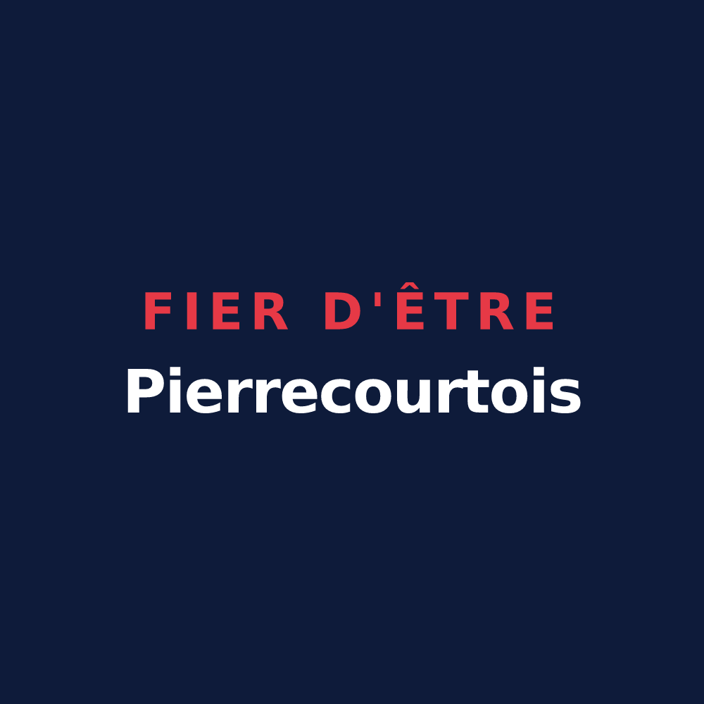 T-shirt « Fier d'être Pierrecourtois » — design pour Pierrecourt
