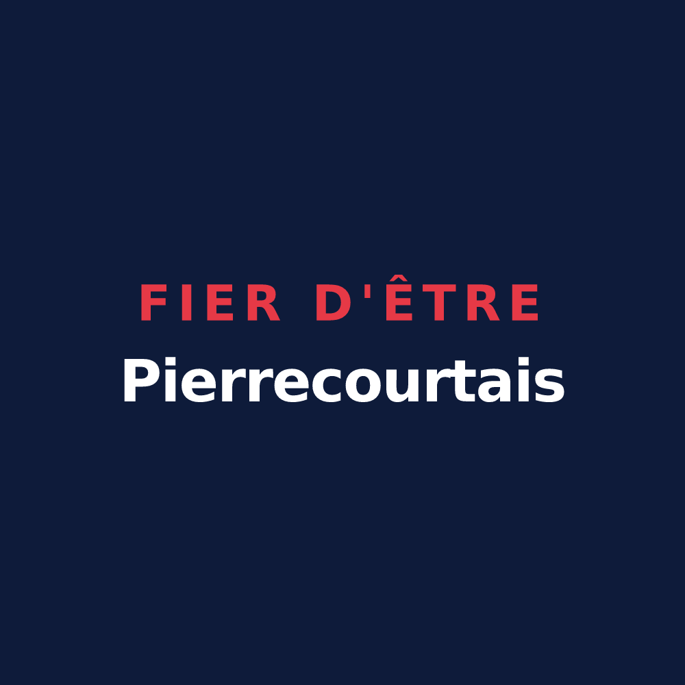 T-shirt « Fier d'être Pierrecourtais » — design pour Pierrecourt