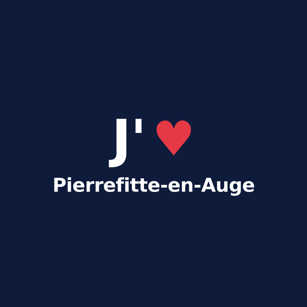 T-shirt personnalisé Pierrefitte-en-Auge — design J'aime Pierrefitte-en-Auge