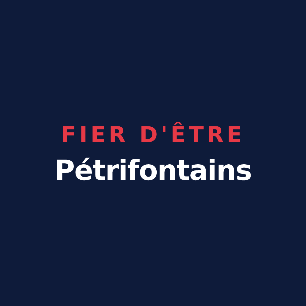 T-shirt « Fier d'être Pétrifontains » — design pour Pierrefonds