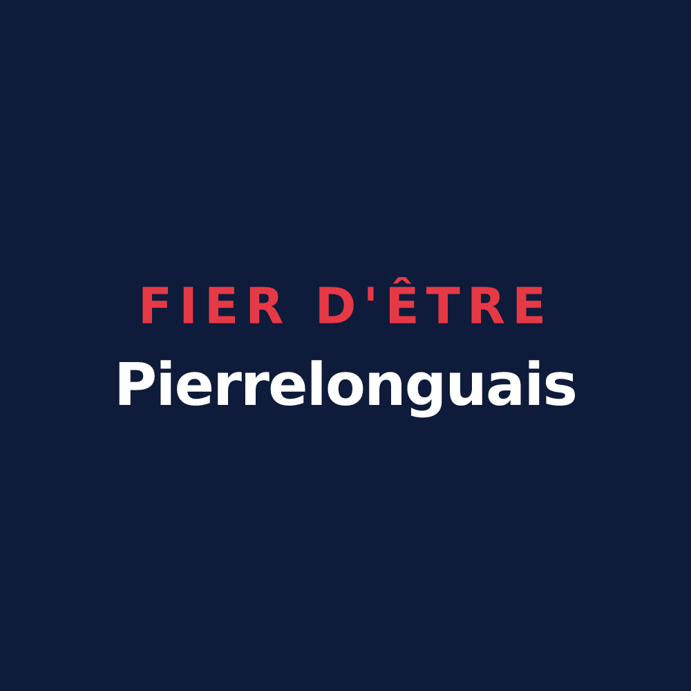 T-shirt « Fier d'être Pierrelonguais » — design pour Pierrelongue