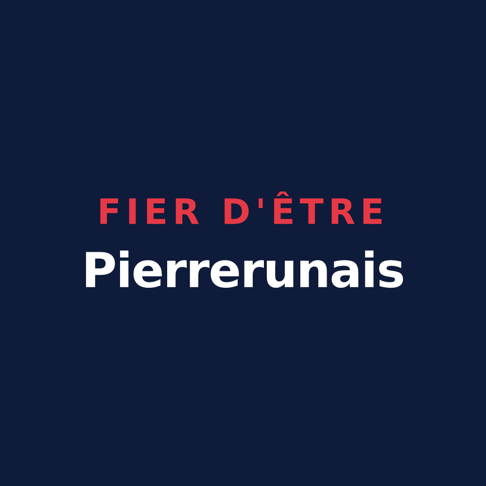 T-shirt « Fier d'être Pierrerunais » — design pour Pierrerue