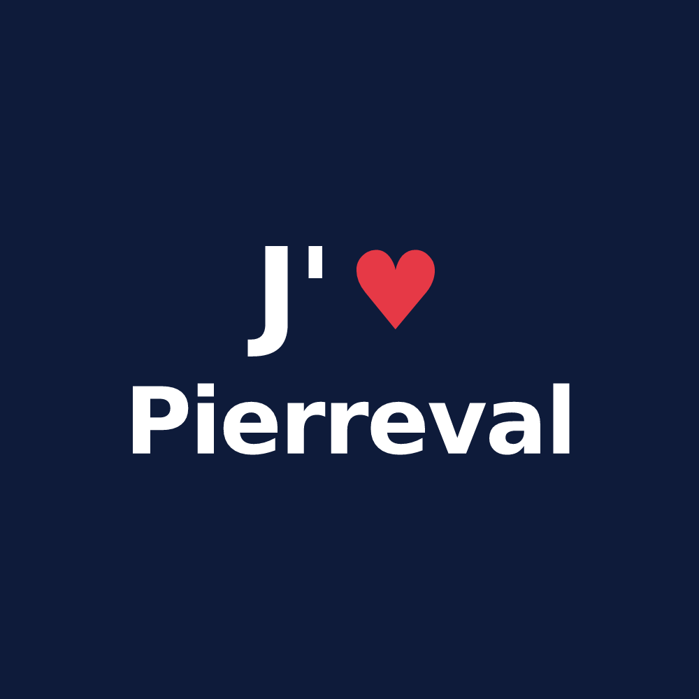 T-shirt personnalisé Pierreval — design J'aime Pierreval