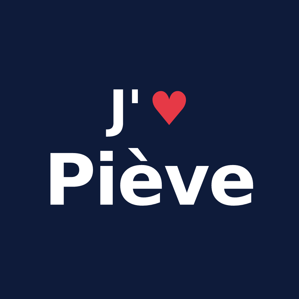 T-shirt personnalisé Piève — design J'aime Piève