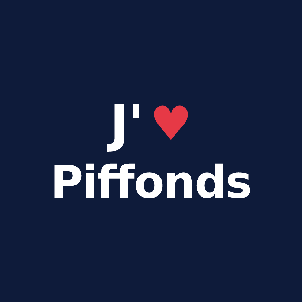 T-shirt personnalisé Piffonds — design J'aime Piffonds