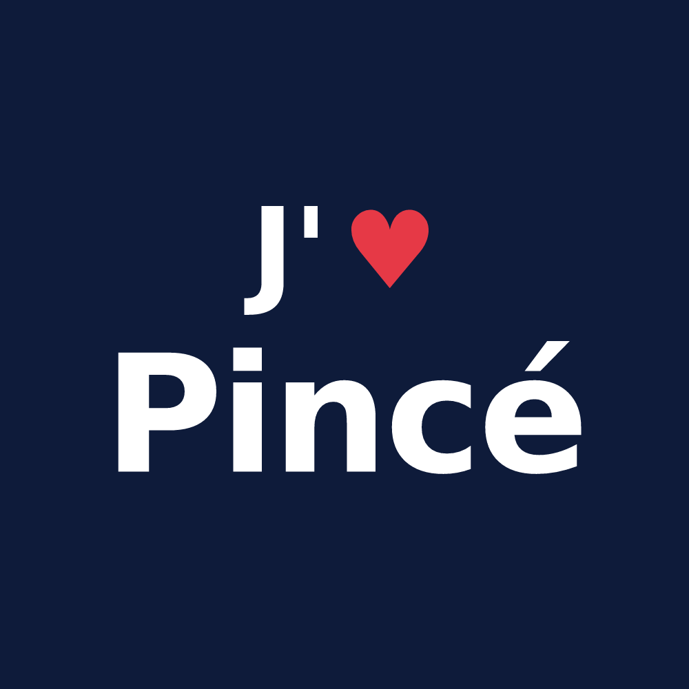 T-shirt personnalisé Pincé — design J'aime Pincé