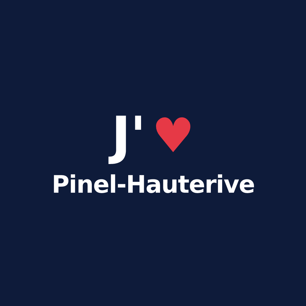 T-shirt personnalisé Pinel-Hauterive — design J'aime Pinel-Hauterive