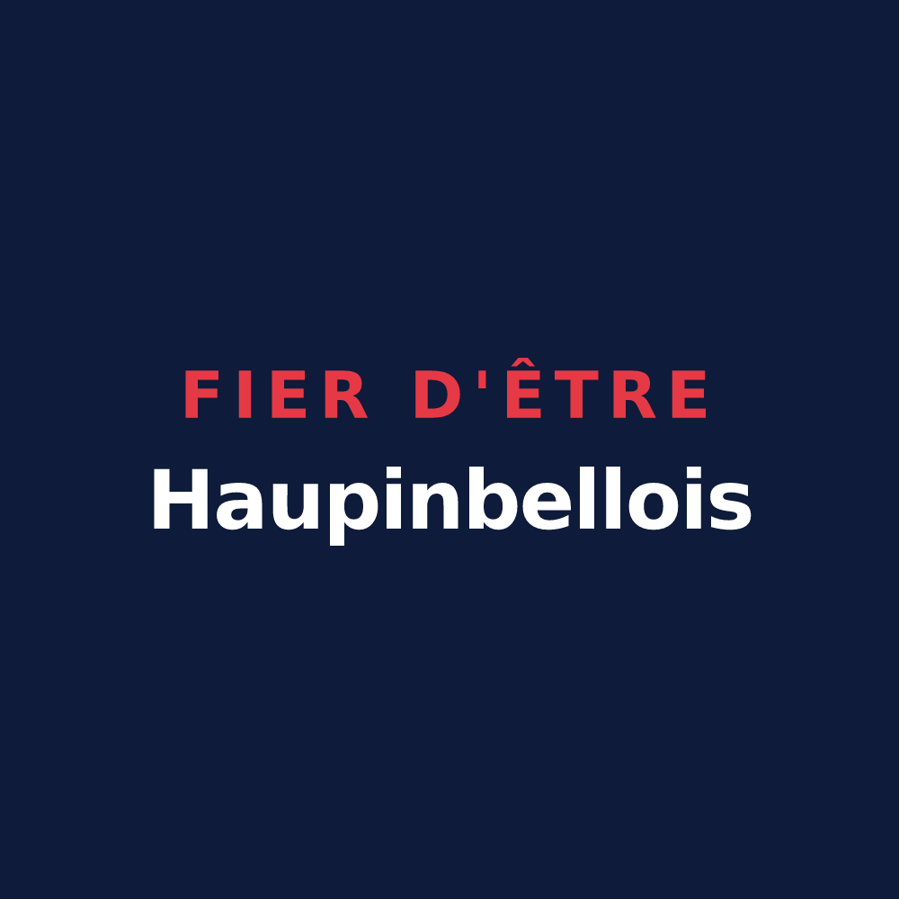 T-shirt « Fier d'être Haupinbellois » — design pour Pinel-Hauterive