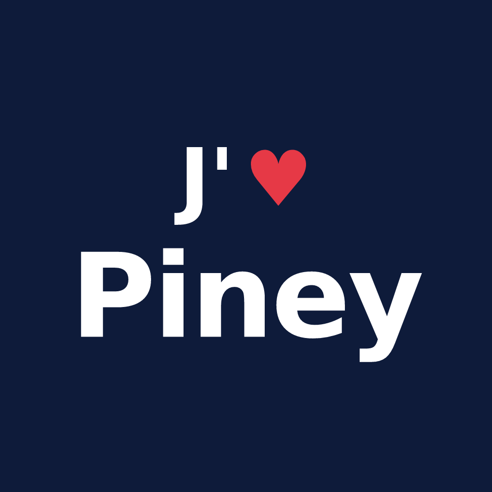T-shirt personnalisé Piney — design J'aime Piney