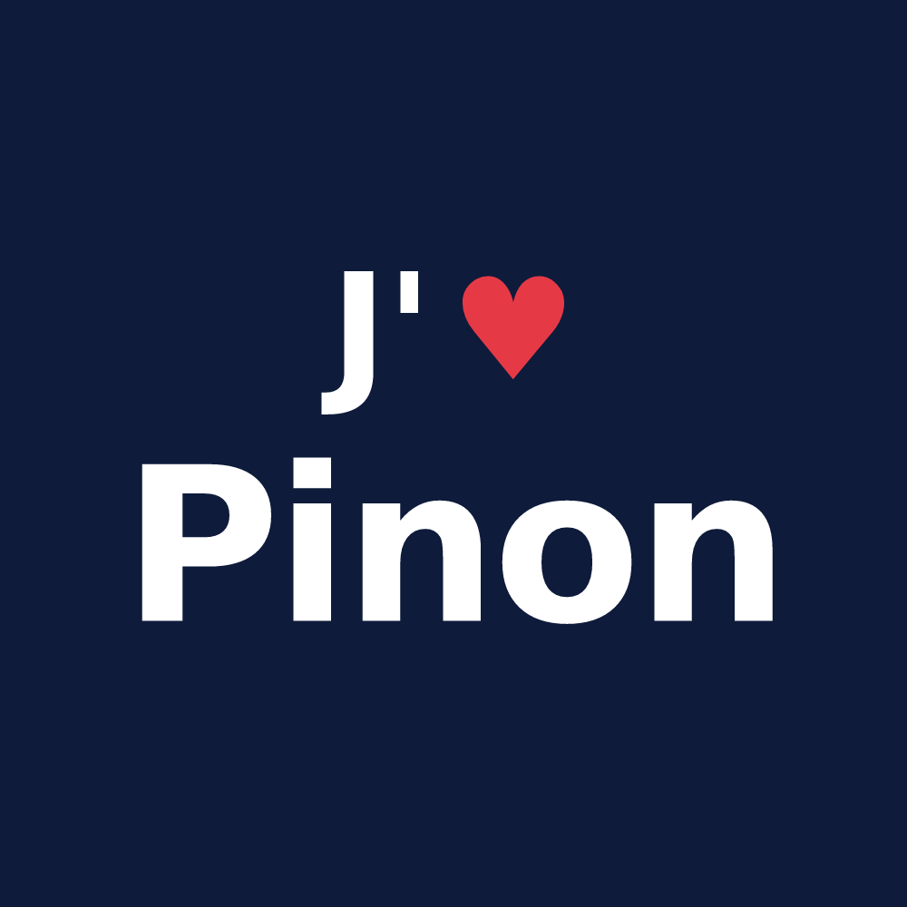 T-shirt personnalisé Pinon — design J'aime Pinon