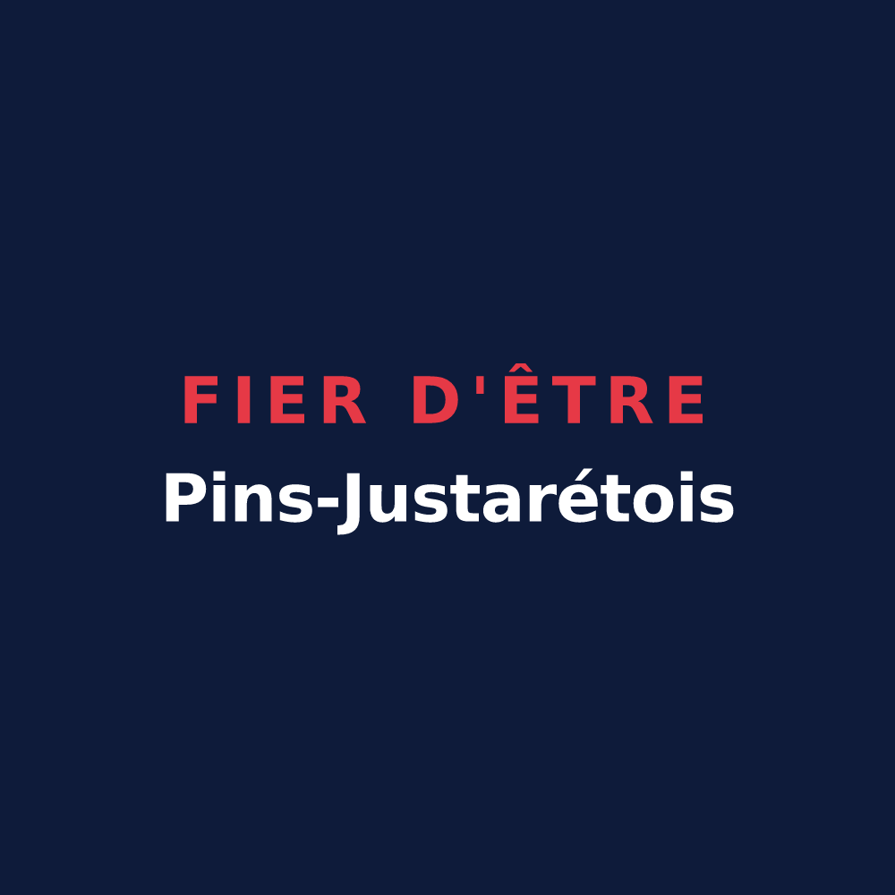 T-shirt « Fier d'être Pins-Justarétois » — design pour Pins-Justaret