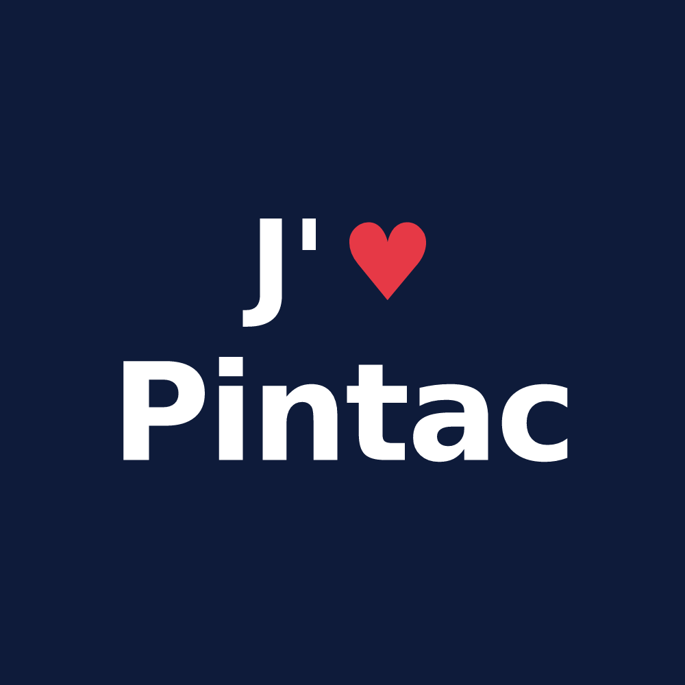 T-shirt personnalisé Pintac — design J'aime Pintac