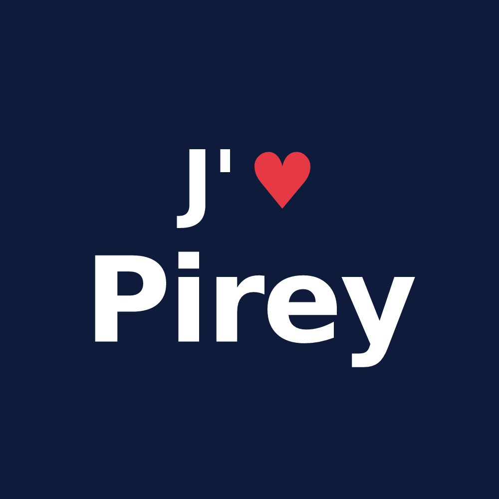 T-shirt personnalisé Pirey — design J'aime Pirey
