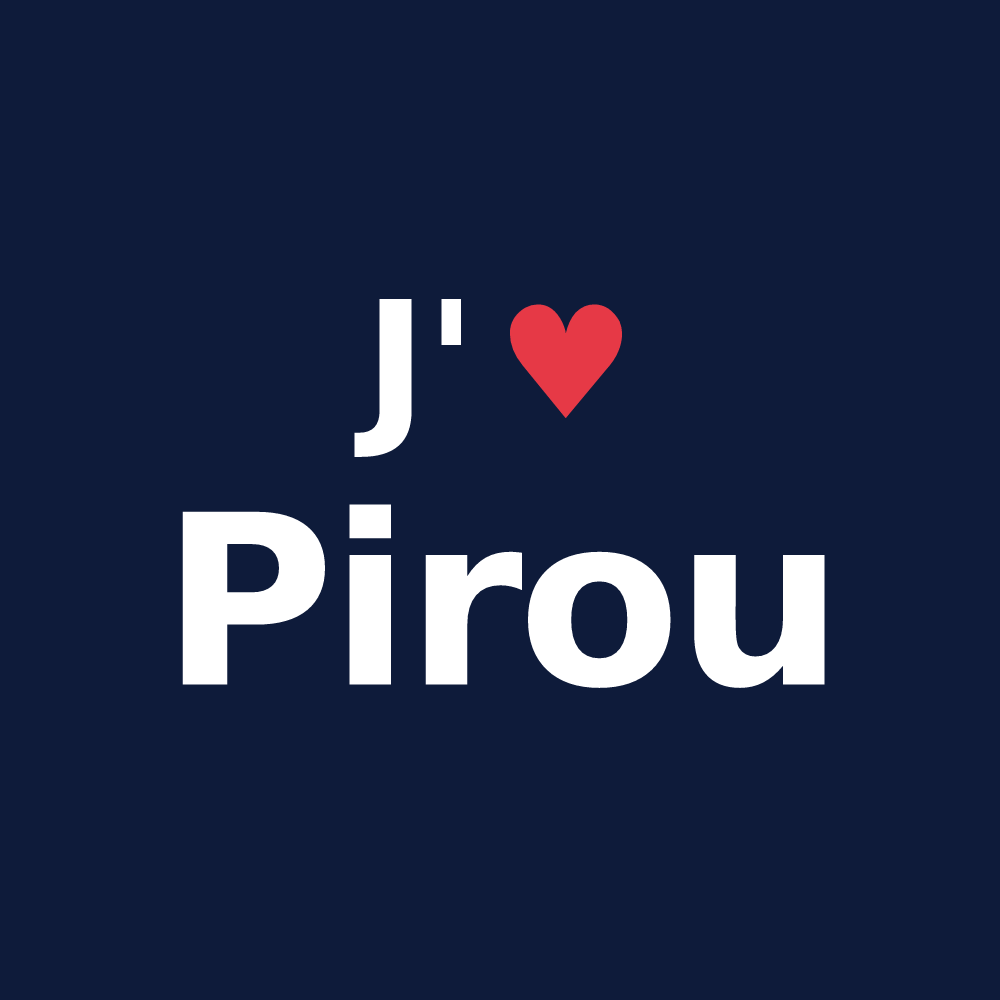 T-shirt personnalisé Pirou — design J'aime Pirou
