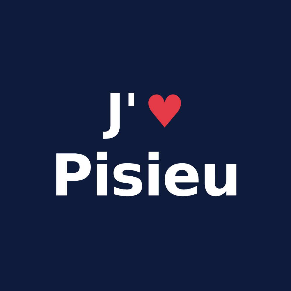 T-shirt personnalisé Pisieu — design J'aime Pisieu