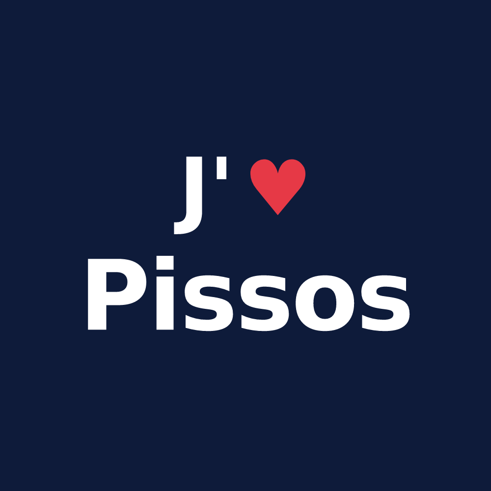 T-shirt personnalisé Pissos — design J'aime Pissos