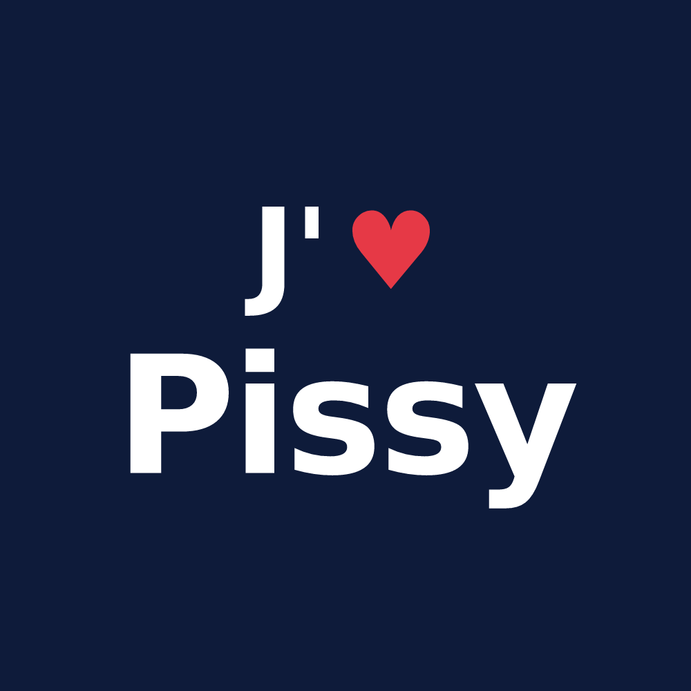 T-shirt personnalisé Pissy — design J'aime Pissy