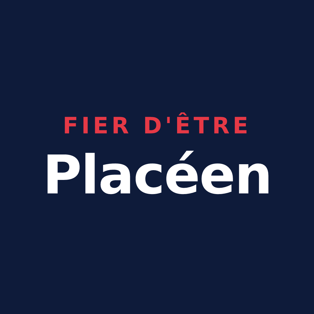 T-shirt « Fier d'être Placéen » — design pour Placé