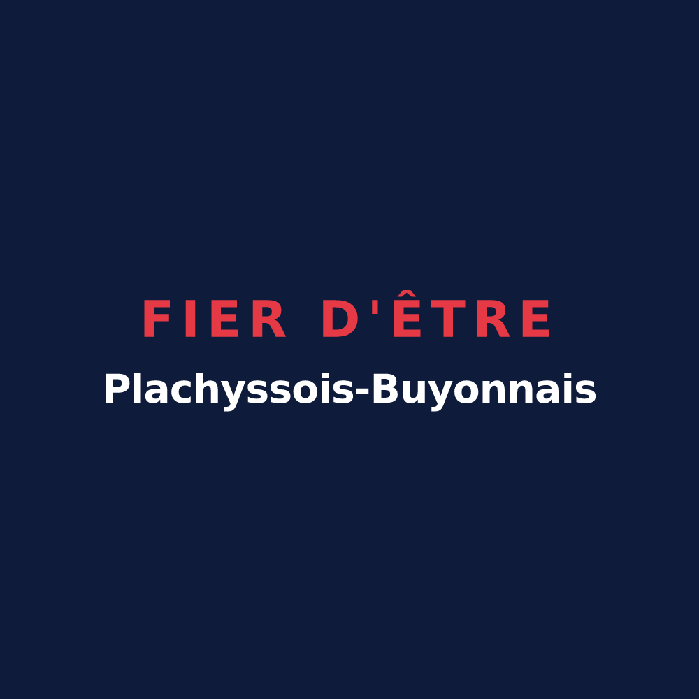 T-shirt « Fier d'être Plachyssois-Buyonnais » — design pour Plachy-Buyon