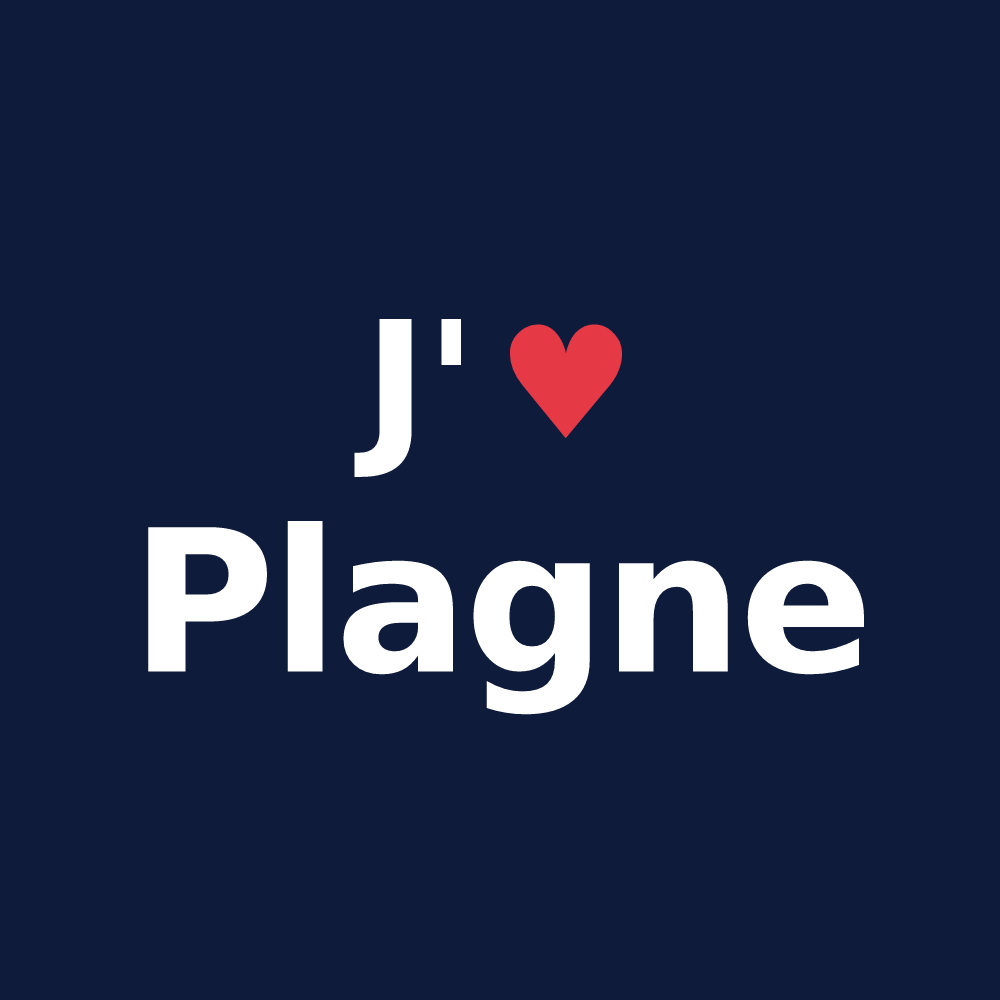 T-shirt personnalisé Plagne — design J'aime Plagne