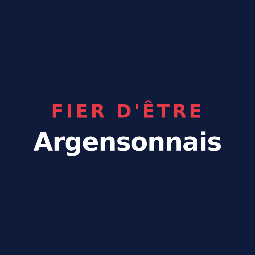 T-shirt « Fier d'être Argensonnais » — design pour Plaine-d'Argenson