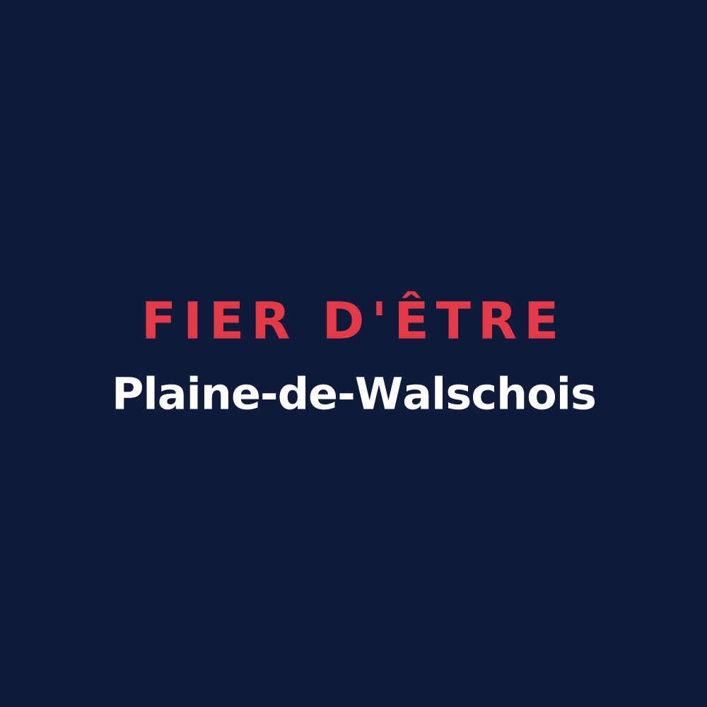 T-shirt « Fier d'être Plaine-de-Walschois » — design pour Plaine-de-Walsch