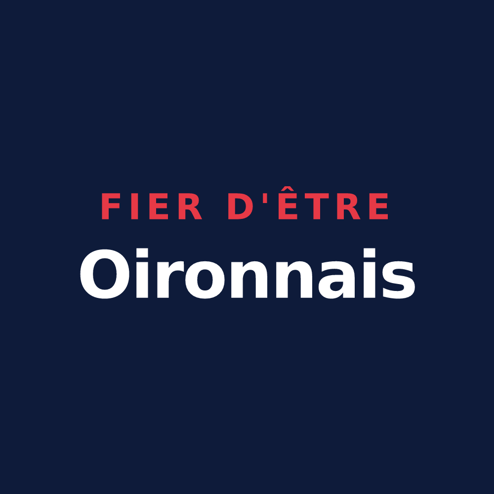 T-shirt « Fier d'être Oironnais » — design pour Plaine-et-Vallées