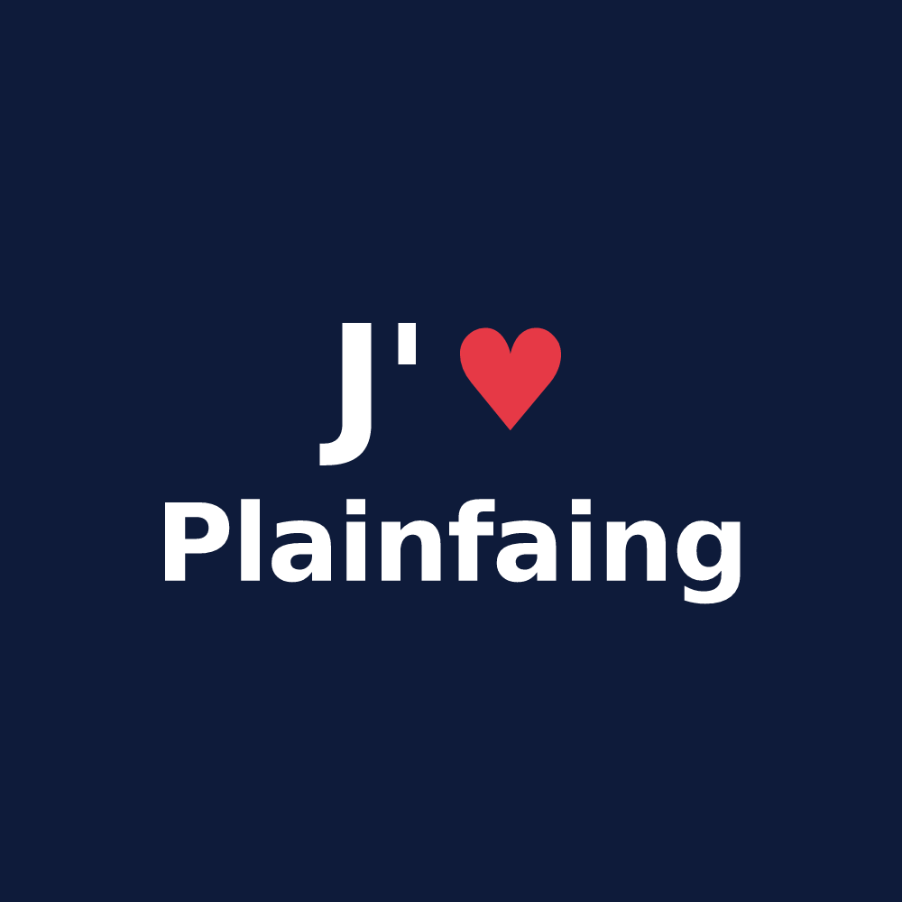 T-shirt personnalisé Plainfaing — design J'aime Plainfaing
