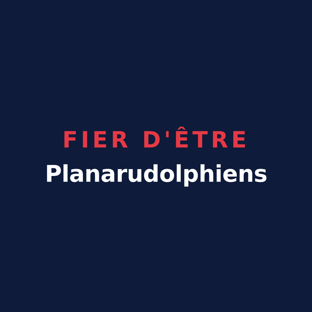T-shirt « Fier d'être Planarudolphiens » — design pour Plan-de-Baix