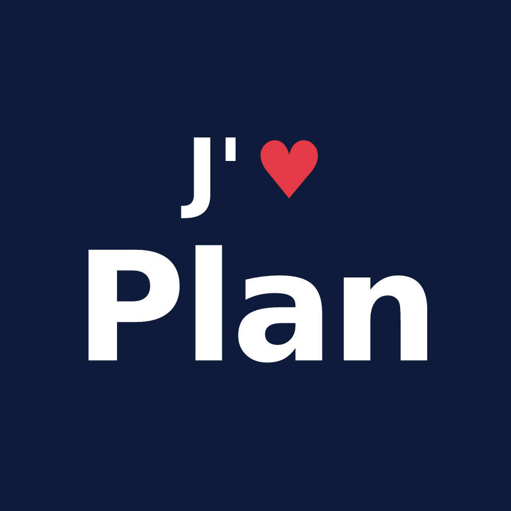 T-shirt personnalisé Plan — design J'aime Plan